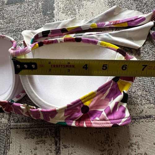 Top de natación de bikini estampado de flores de pared Kate Spade New York para mujer, se adapta a XS - Imagen 7 de 10