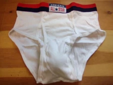 Vintage underwear CONVERSE ALL STAR men's fly front  Premium brief Double seat