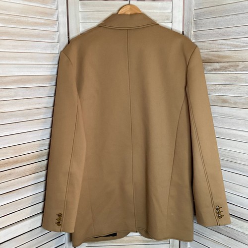 Sir Andre Oversized Heavy Cotton Blend Blazer Jacket Camel Tan 1 S $525 - Picture 7 of 12