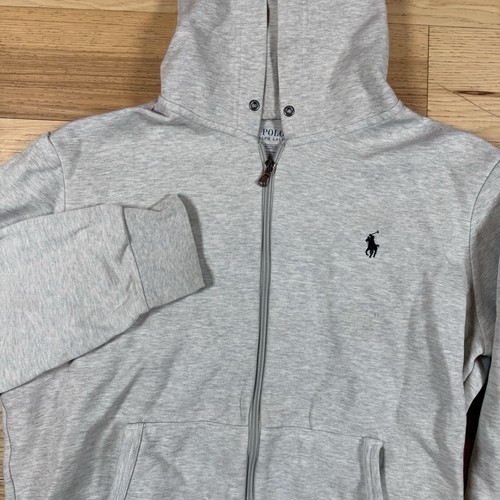 Polo Ralph Lauren Hoodie Mens Medium Grey  - Picture 3 of 9