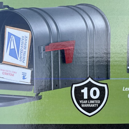 Postal PRO Carlton Post Mount Mailbox Pewter - Picture 4 of 10