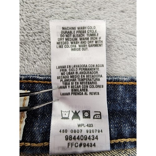 Levi Strauss Signature 1873 Low Rise Bootcut Denim Jeans Size Misses 16 Med Blue - Picture 10 of 15