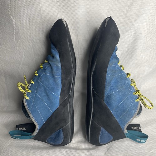 Scarpa Helix 70005-001 Blue Mountain Rock Climbing Shoes Lace Up Men's Size 11.5 - Picture 7 of 17
