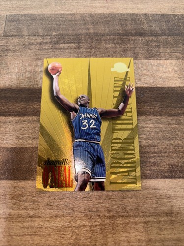 1995-96 Skybox Premium - Larger than Life Shaquille O'Neal #L7 HOF Magic D57
