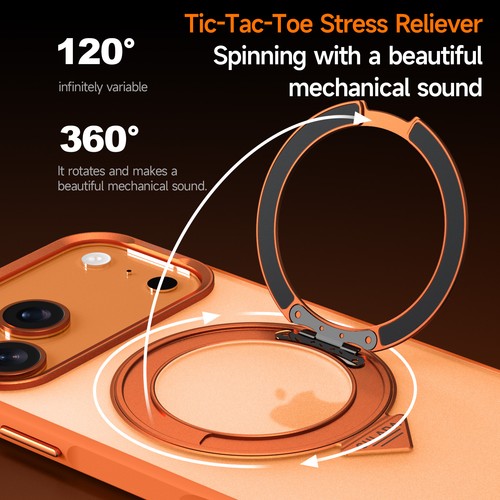 For iPhone 17 Pro Mx/17Pro Hybrid Case Magnetic Ring Stand Shockproof Protection - Picture 7 of 21