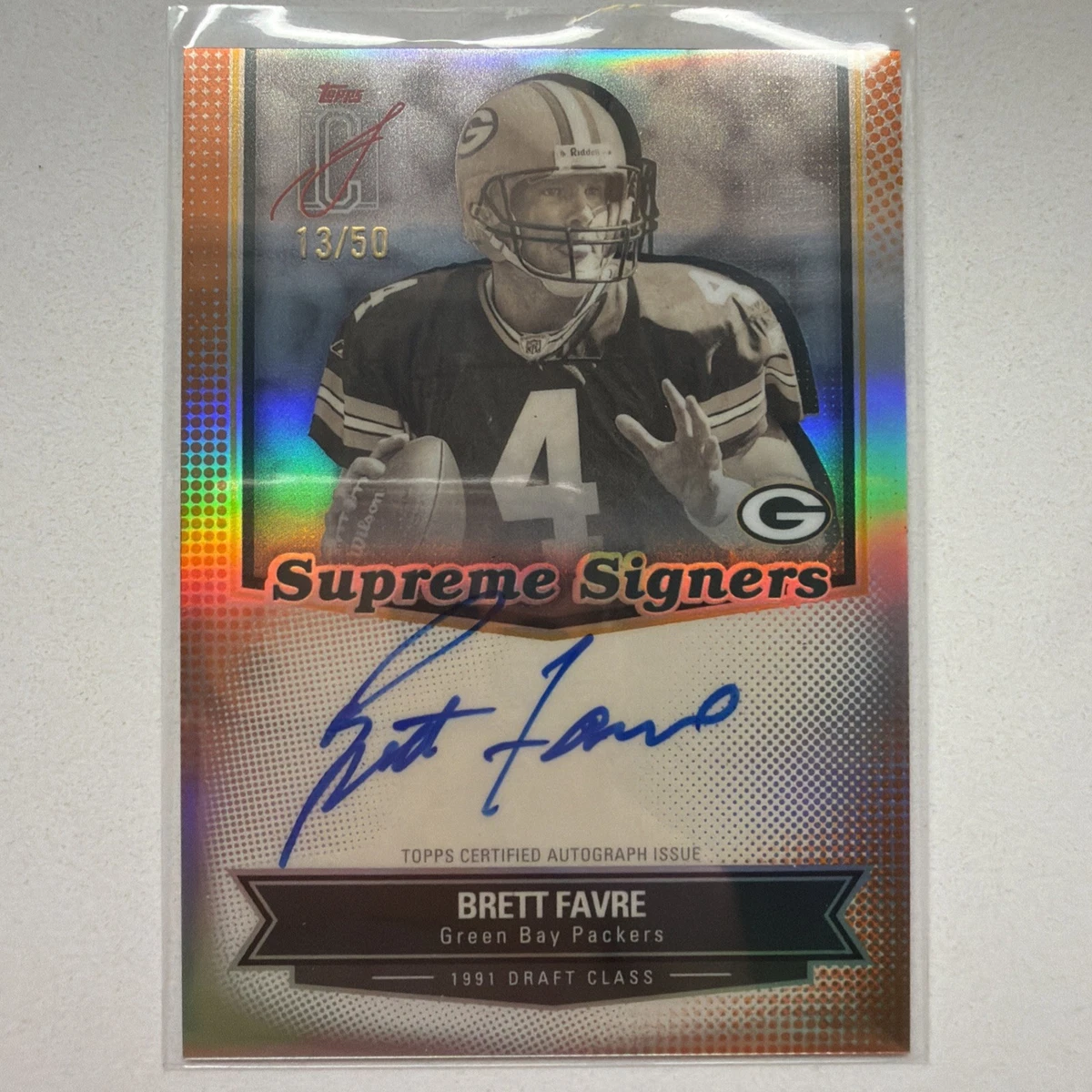 NFL Brett Favre サインカード Brett Favre Auto for sale | eBay