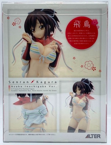 ANTICO Senran Kagura Asuka Inochigake Ver. Figurina scala 1/7 sigillata nuova, mai usata - Foto 8 di 8