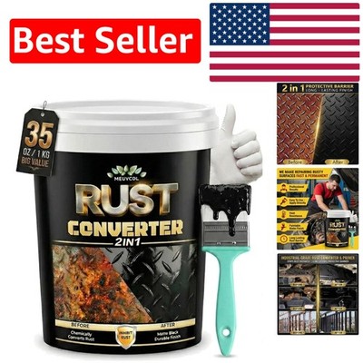 35 oz High-Performance Rust Converter Paint - Prevents Corrosion & Moisture
