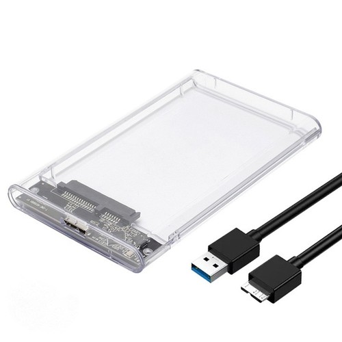 Externer Festplattengeh?use Kompakt PC Transparentes Design USB -Typ C - Bild 2 von 35