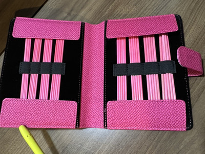 Lykke Blush Double Pointed Needles Gift Set Large US 6-13 Set in Magenta Bag