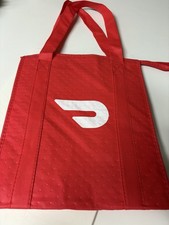 DoorDash Insulated Food Delivery Bag 13x10x15 Inches, Red
