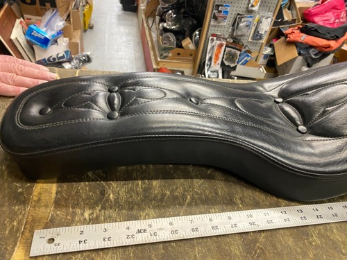 Custom Cobra Seat Ironhead Sportster Custom Chopper Old Skool XLH XLCH 57-78 - Picture 3 of 12