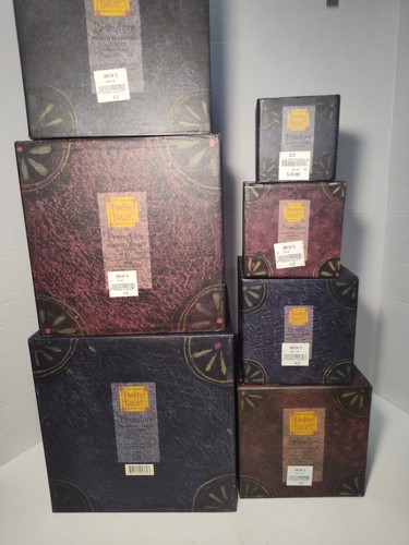 Bob’s Boxes, Primitive Colors Christmas, Susan Winget artist, Set of 7 Nesting - Picture 10 of 15