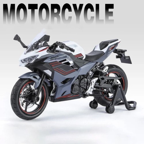 1:12 Kawasaki Ninja 400 Die-Cast Model Motorcycle - Imagen 10 de 15