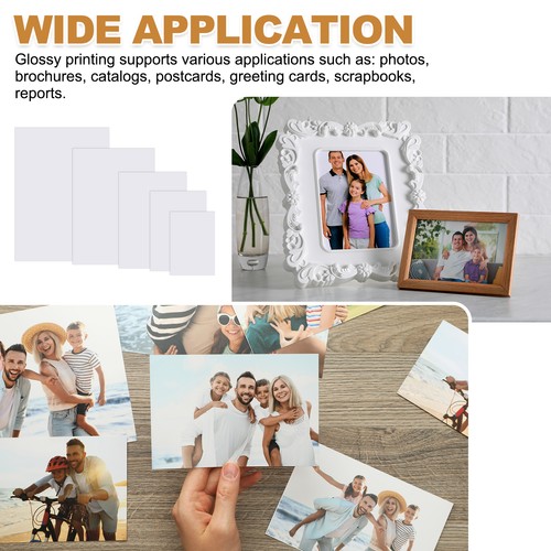 100 Sheets Glossy Photo Paper, 6x8 Inches 240gsm Picture Paper - Afbeelding 6 van 6