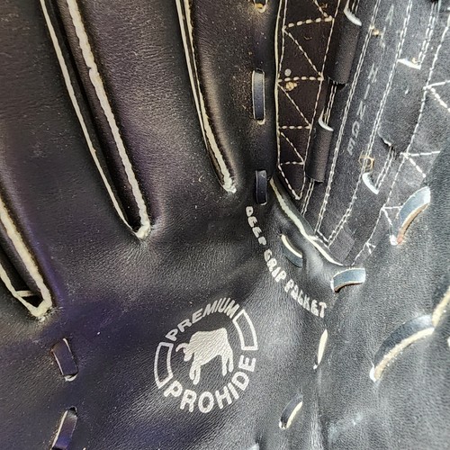 MacGregor Softball Black Glove I40R Deep Grip Pocket Full-Grain Left Hand Throw - Picture 9 of 18