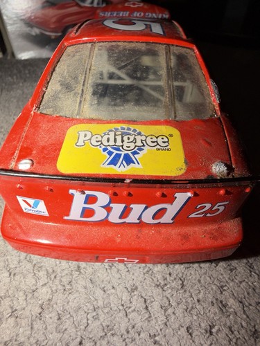 Coche RCCA Ken Schrader #25 1995 Budweiser escala 1/24 8" largo 4" ancho metal - Imagen 8 de 10