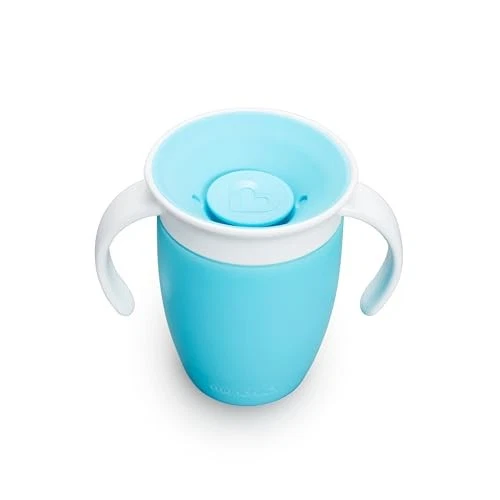 Taza Entrenadora Munchkin Miracle 360 7oz Azul Sin Boquilla Niño Pequeño Foto 2 de 4