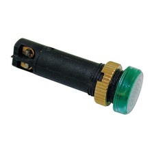 DAYTON 22NY89 Raised Panel Light, Green, 24 V AC/DC 22NY89