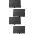  4 stücke Tragbare Aluminiumlegierung Geschäftsname Halter Kartencase Desktop