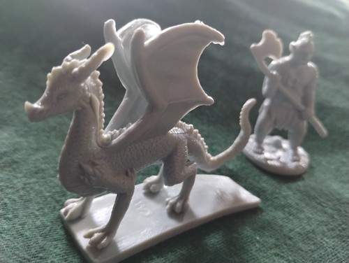Mini FIGURES Plastic 2” DRAGON Cake TOPPERS Shelf DECORATIONS SLAYER PROPS - Picture 4 of 5