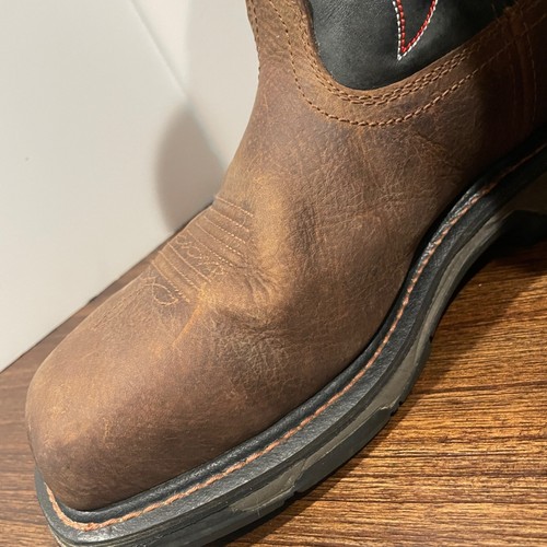 Ariat Work Boots Sz 8.5D WorkHog XT VentTEK Carbon Toe Waterproof Brown Black - 第 5/20 張圖片