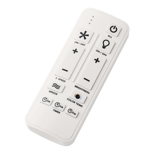 Hampton Bay Brigo 48" Matte White Indoor Outdoor Ceiling Fan LED Light Remote - Picture 3 of 12