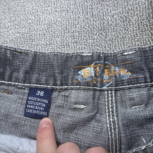 VTG PJ Mark Shorts Mens 38 Grey Baggy Y2K Streetwear Faded Jorts #947 - Picture 2 of 9
