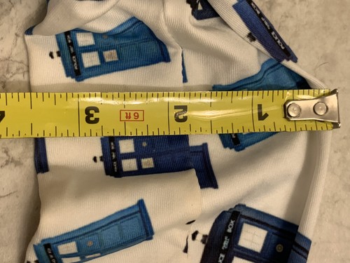 HTF Women Doctor Dr. Who Tardis Print Headband BBC Stretch Elastic Accessory - Picture 3 of 5