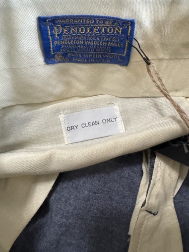 Pendleton Pure Virgin Wool Vintage Men’s Pants See Measurements - Picture 2 of 5