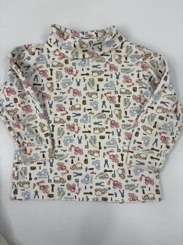 Vintage 90’s Oshkosh B’Gosh Kids Turtleneck Shirt Construction Tool Size 4T 4 - Picture 2 of 7