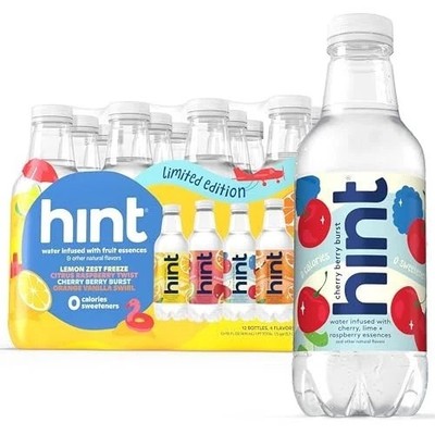 Hint Fruit-Infused Bottled Water, Summer Classics Variety Pack - Sugar Free.