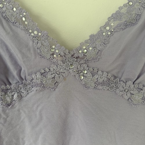 Vintage 2004 Y2K Lavender Victorias Secret Lounge Set Stretchy Lace XS - Picture 13 of 14