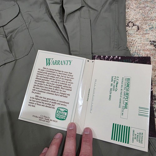 Camisa Filson Manga Larga Abotonada Para Hombres XL Verde Oliva Trabajo Utilidad Nueva Con Etiquetas Años 90 EE. UU. - Imagen 5 de 9