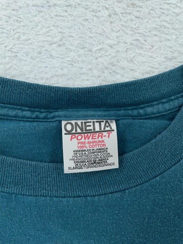 Vintage Albuquerque New Mexico Shirt Mens Large/XL Teal Hot Air Balloon 90s - Picture 9 of 9