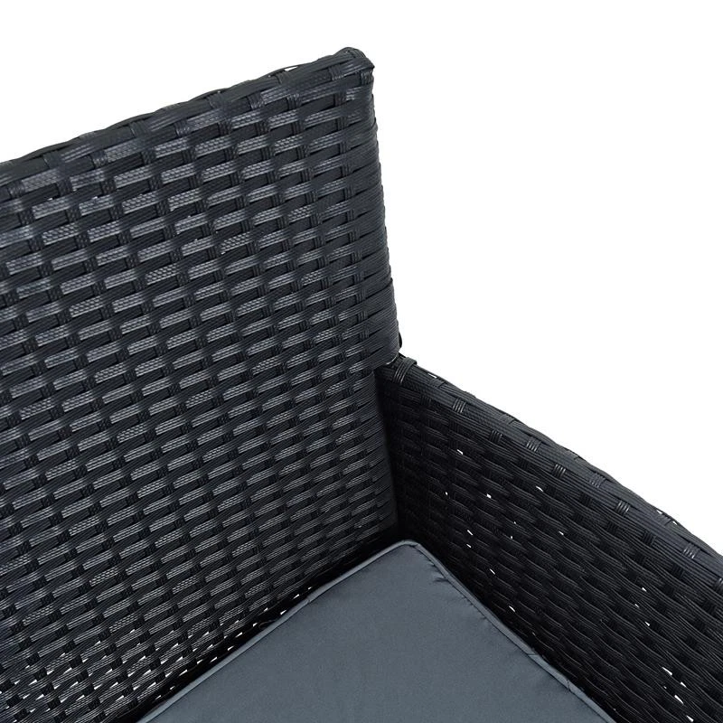 Polyrattan Sitzgruppe Gartenmöbel Set 4-teilig Flechtdesign Rattan Gartenset - Bild 3 von 4