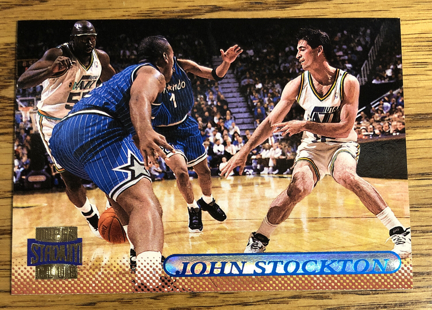 John Stockton 1996-97 Topps Stadium Club Jazz #32   *7109*