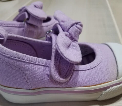 Usado en Excelente Condición Gymboree Talla 4 PAINTING PALS Lavanda Púrpura Arco Tenis Zapatos Foto 4 de 4