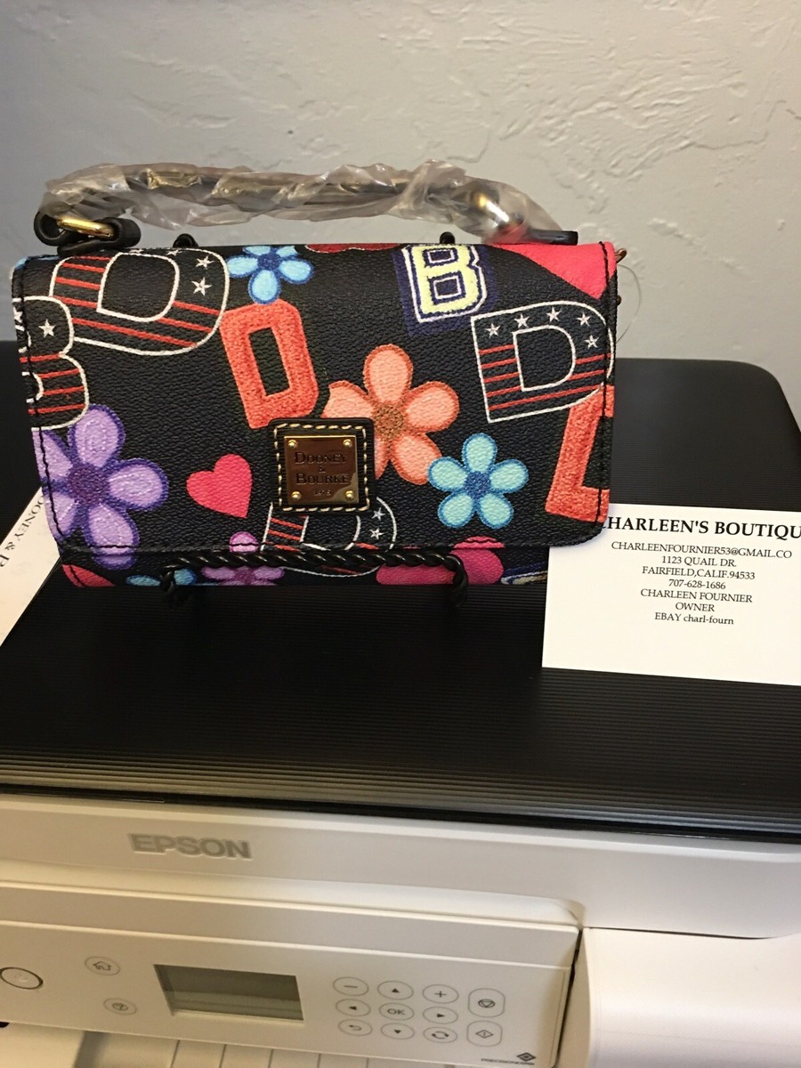 NWT Dooney & Bourke Flower Varsity Mimi Shoulder Bag Crossbody