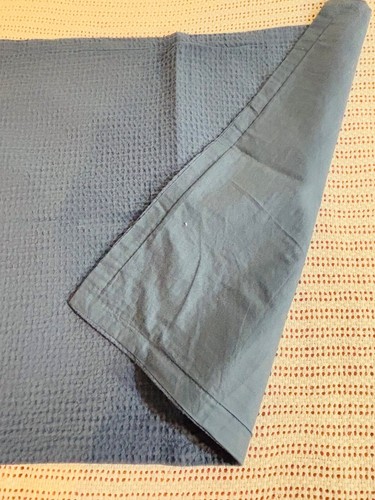 Threshold for Target Set of 2 Standard Navy- Blue Pillow Shams Waffle - Picture 10 of 13