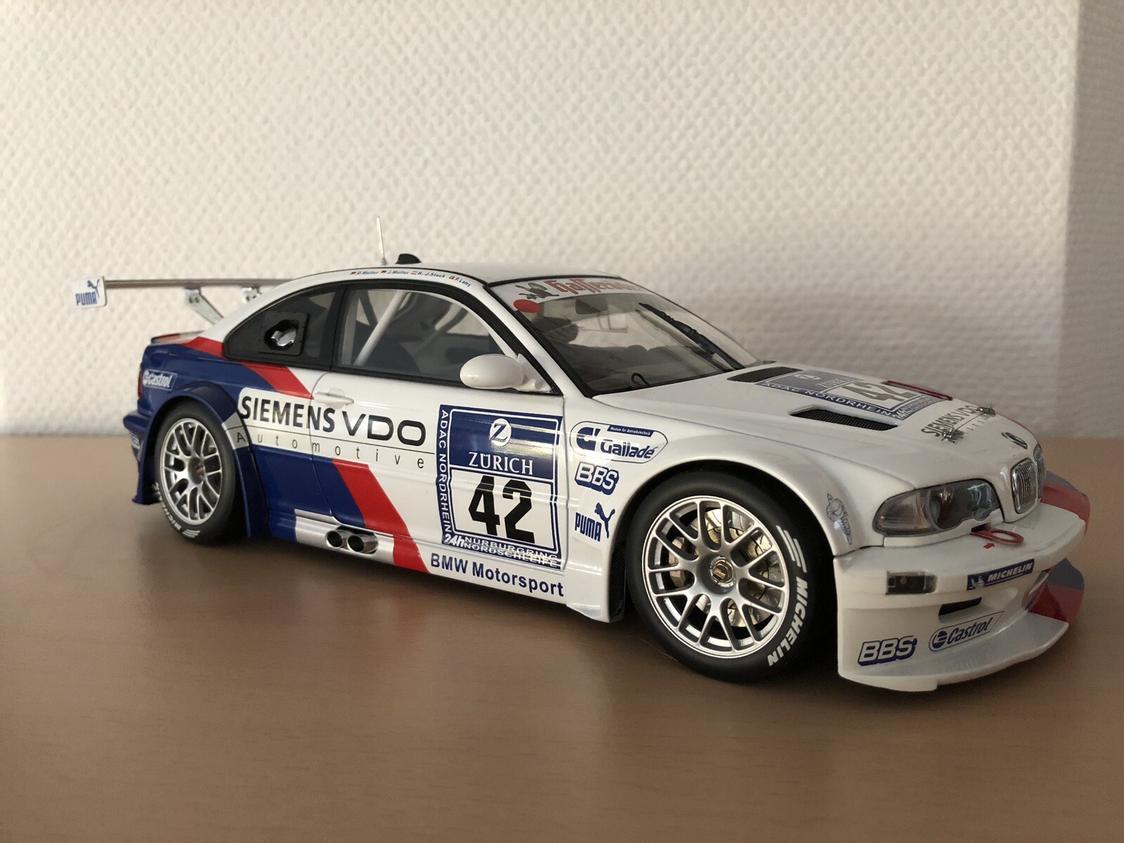 Bmw m3 GTR e46 24h nurburgring Autoart 42 teatro Müller lamy 1 18 winner vencedor Bmw m3 GTR e46 24h nurburgring Autoart 42 teatro Müller lamy 1 18 winner vencedor