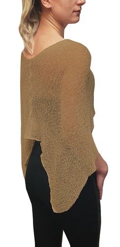 Ladies Poncho Plain Stretch Lace Fish Net Bali Crochet Batwing Small One Size - Picture 45 of 203