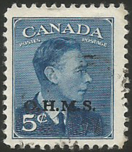 1950 Canada Stamps ~ King George VI ~ Lot of 10 ~ G & OHMS Overprint USED - Picture 11 of 11