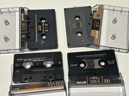 Lot 10 Type IV Metal Cassettes tapes Maxell MX-S, TDK MA-110, DENON HD-M SONY SR - Picture 9 of 11