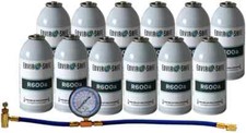 R600a, R600 in 6oz. Cans, Small AC Systems, Charging Kit for R600a (12 Cans)