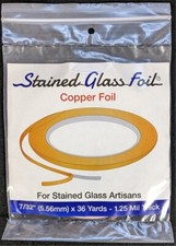 7/32 SGF Stained Glass Foil Copper Back Foil - 1.25 mil