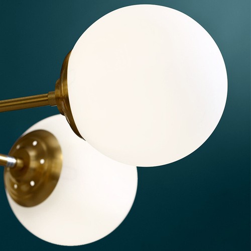 Hotel Chandelier Lighting Glass Lamp Kitchen Copper Pendant Light Ceiling Lights - Picture 8 of 12