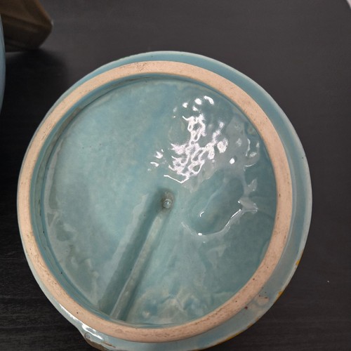 McCoy Globe w/Airplane Cookie Jar Original Cold Paint - Read - Picture 15 of 17