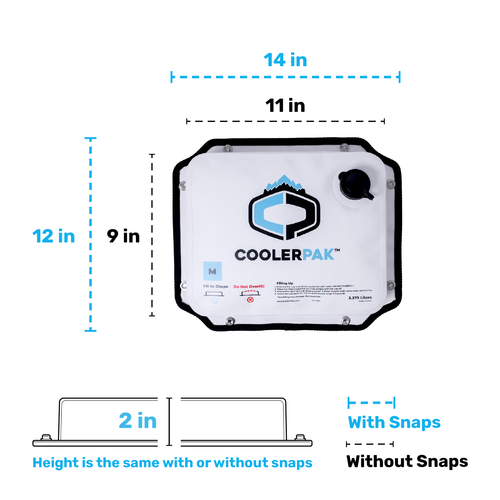 CoolerPak 7lb Refillable Reusable Ice Pack - Non-Toxic, Tough, Drainable - Picture 3 of 8