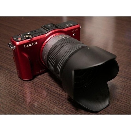 Panasonic DMC-GF2 H-H014 Mirrorless Dslr Camera Fine Red Battery Charger 3D Box - Picture 4 of 4